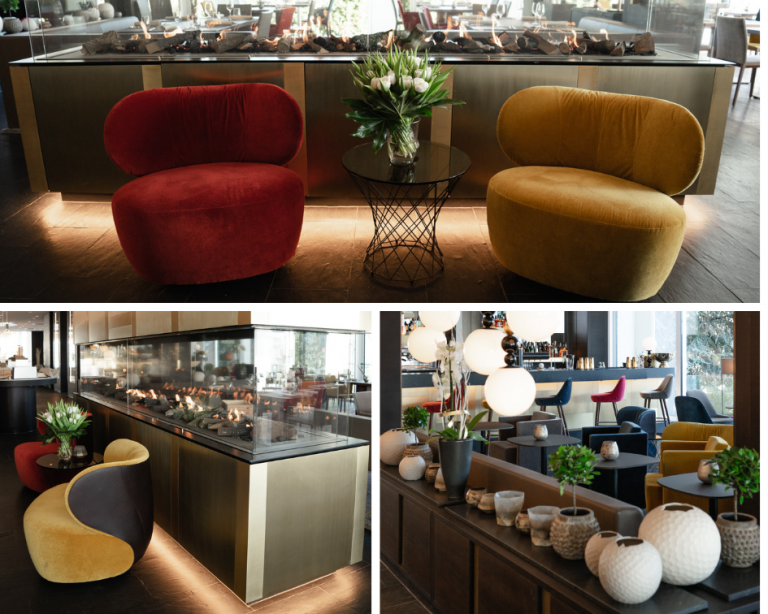 Fährhaus Koblenz Restaurant Landgang Bar Gaskamin - living.elements